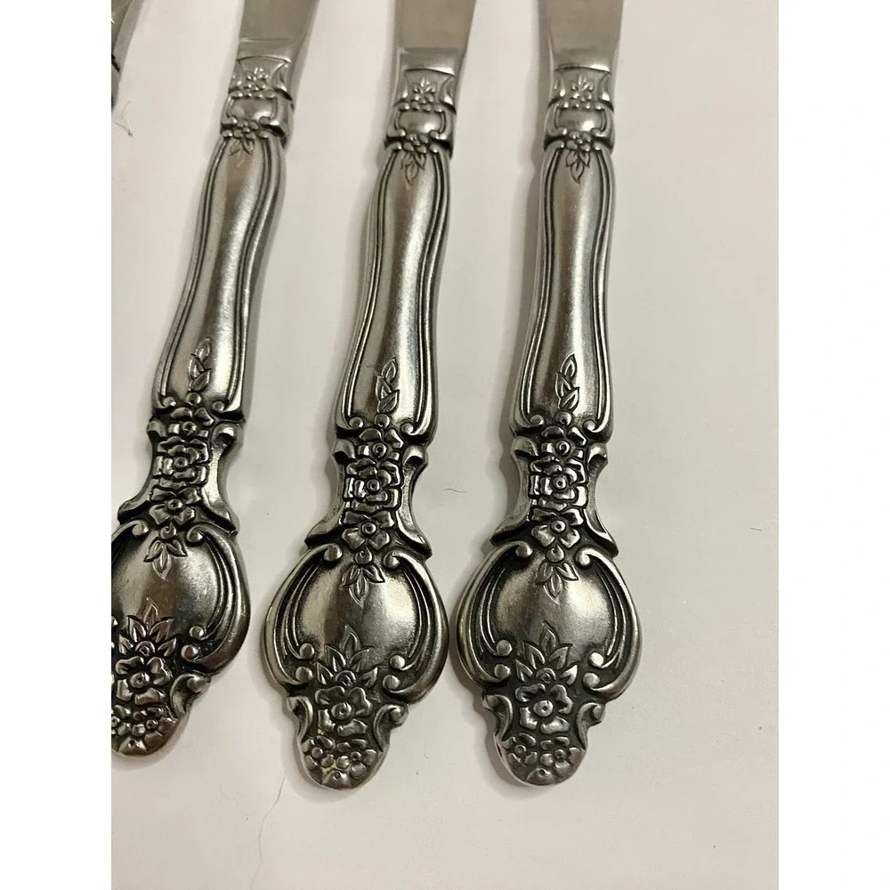 Stanley Roberts Replacement Flatware SRB199 Vintage Regal Floral 5 Dinner Knives